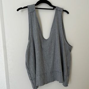 Like New! Free People We the Free Grey Tank Top